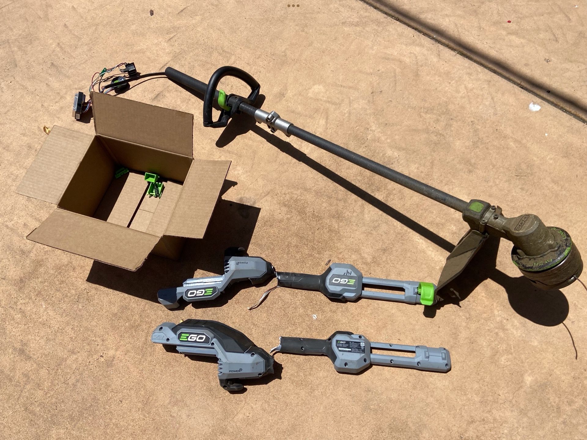 EGO 16” Line Trimmer For Parts, ST1620T With Auto Line Loading, Carbon Graphite Extendable Shaft And Line IQ Auto Line Feed