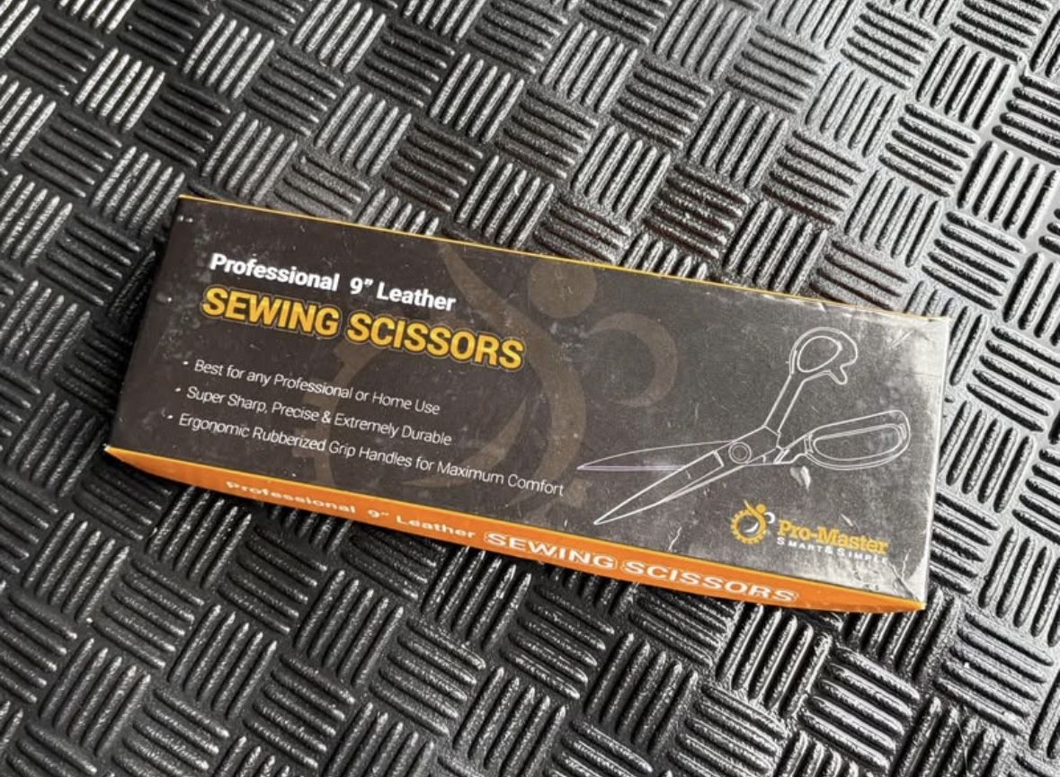 $2 for (1) NEW Leather Sewing Scissors-9inch