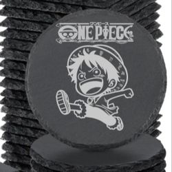Luffy One Piece Slate Coasters