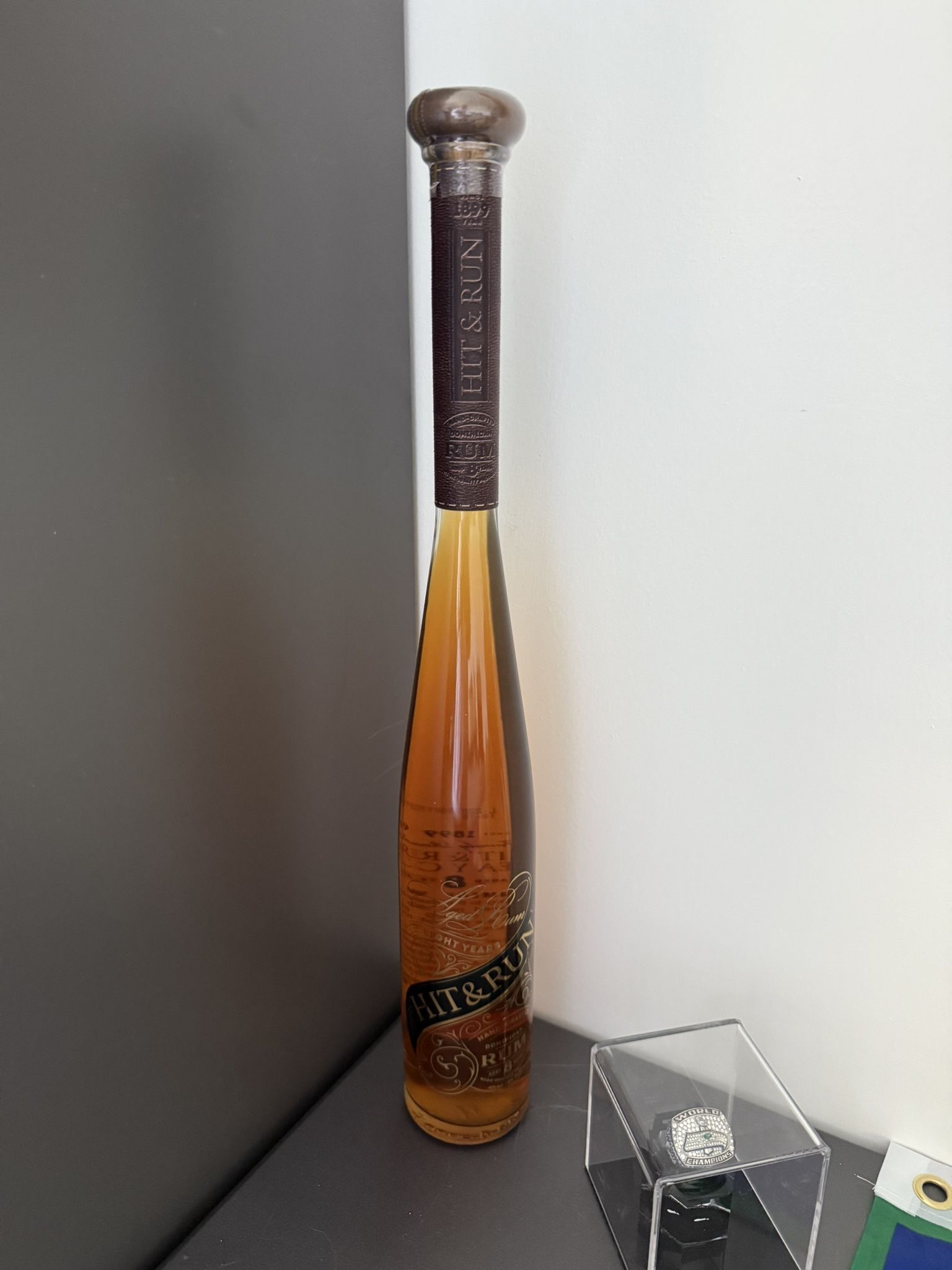 Baseball Bat Filled with rum Never Opened!