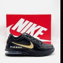MEN NIKE AIR MAX  - LTD -  3  - PREMIUM  BLACK & METALLIC GOLD PHANTOM  