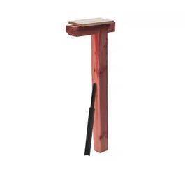 Architectural Mailboxes Cedar Drive-In Top Mount Mailbox Post, Natural Untreated Cedar=Q2-822