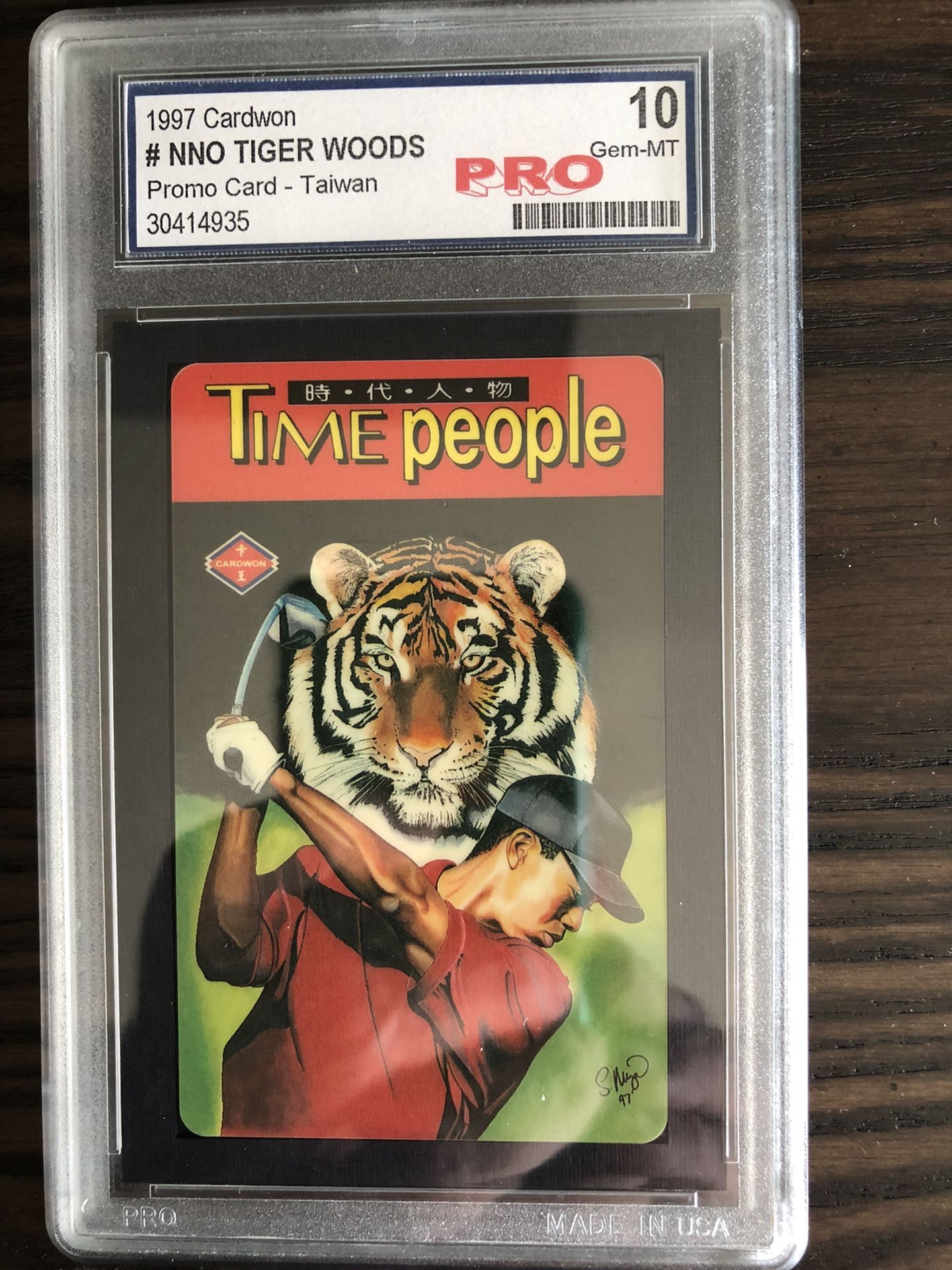 RARE - 1997 Tiger Woods Cardwon (Taiwan)