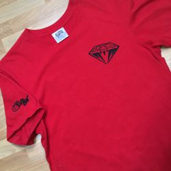 Billionaire Boys Club NYC Exclusive Tee Shirt Red Streetwear Pharrell diamond money sign logo