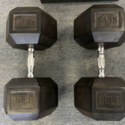 90 Lbs Dumbbells 