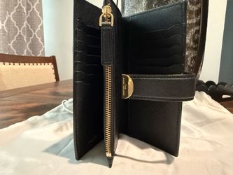 Marc Jacobs Black Leather Continental Wallet