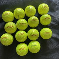 Titleist yellow TruFeel 14 golf balls