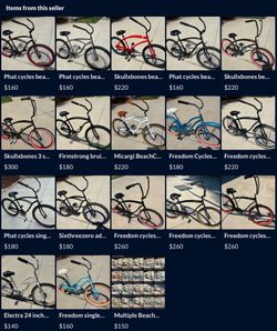 Multiple Beach Cruisers For Sale
