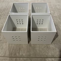 Set of 4 iKea Lekman Storage Bins (White)