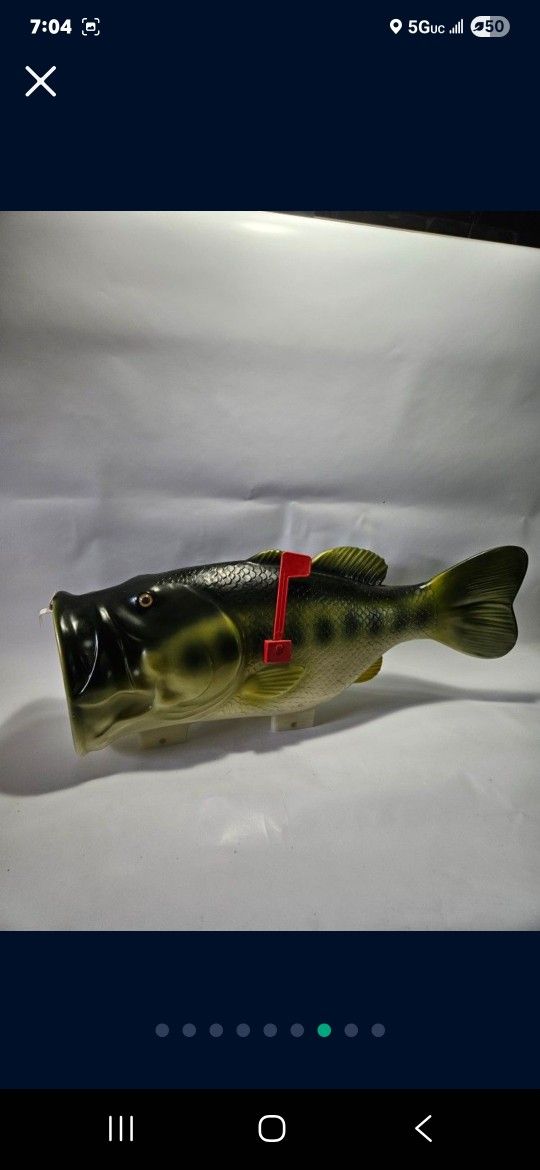 HUGE Large Mouth Bass Mail Box.