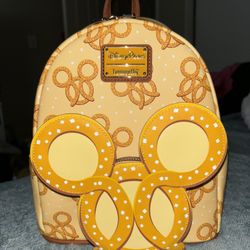 Loungefly Disney Parks Mickey Mouse Pretzel Scented Mini Backpack
