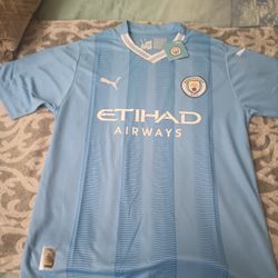 Manchester City Soccer Jersey Size XL