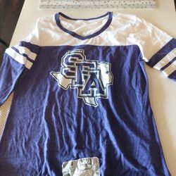 Stephen F Austin Lumberjacks Purple Tshirt 3/4 Sleeve