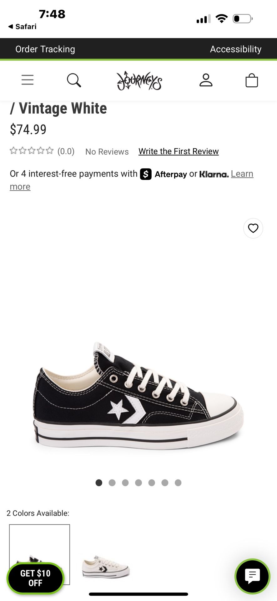 Converse Vintage White