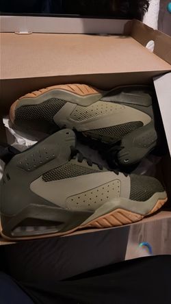Jordan Mid-Top Sneakers Olive Green Gum Sole