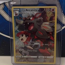 Pokemon Lost Origin Hisuian Arcanine Trainer Gallery Card # TG08/TG30