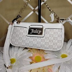 Beautiful Juicy Couture Print Crossbody. $30.   Available In Pink & White  