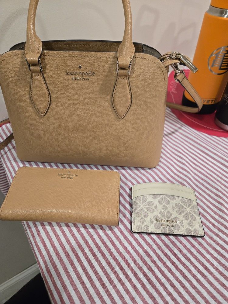 Kate Spade New York satchel and wallet