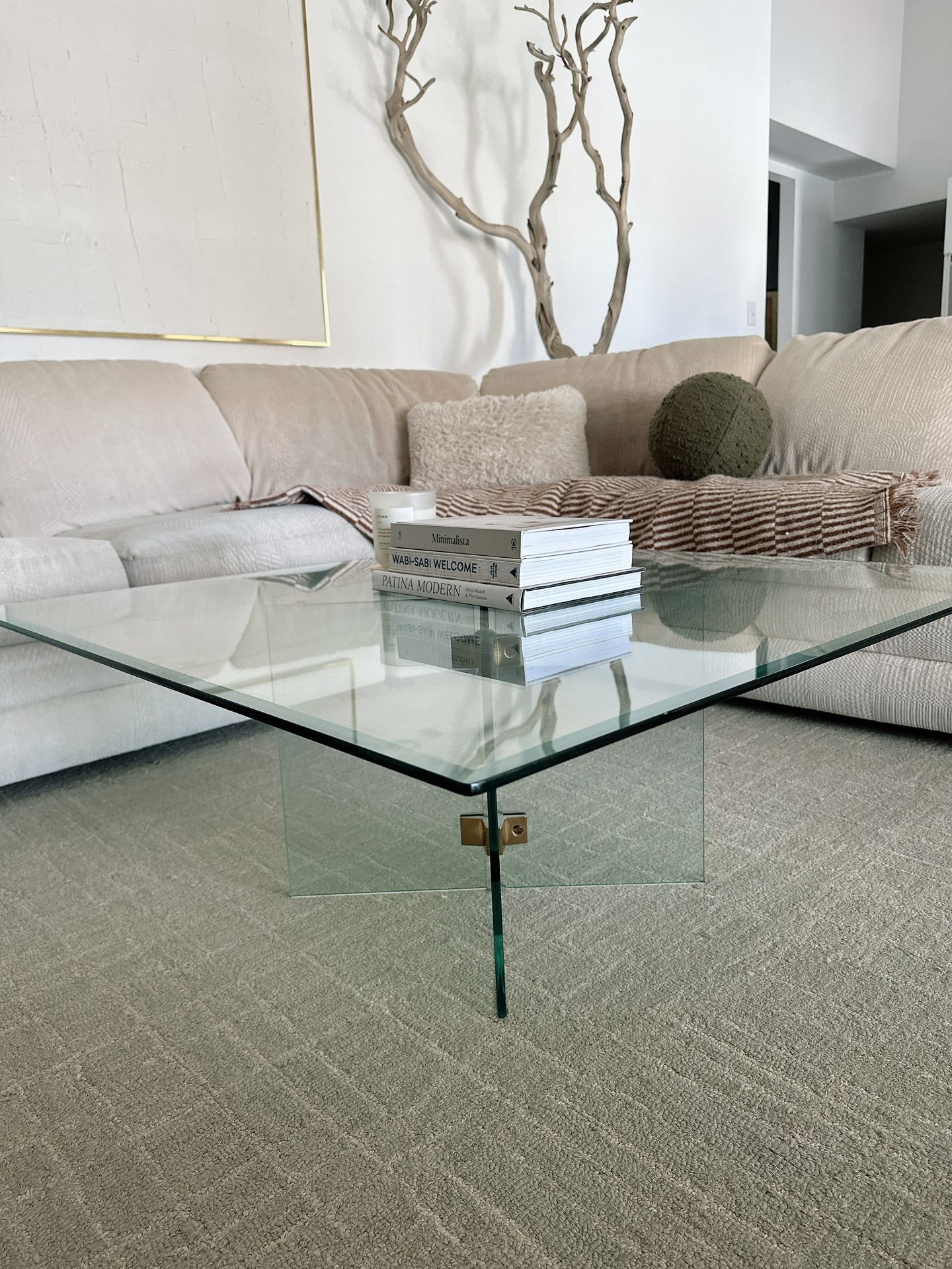 1970s Glass Coffee Table