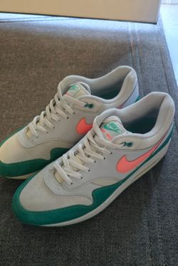Air Max 1 Watermelon, Mens 11, Green/pink/white.