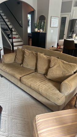 Pottery Barn Velvet Couch