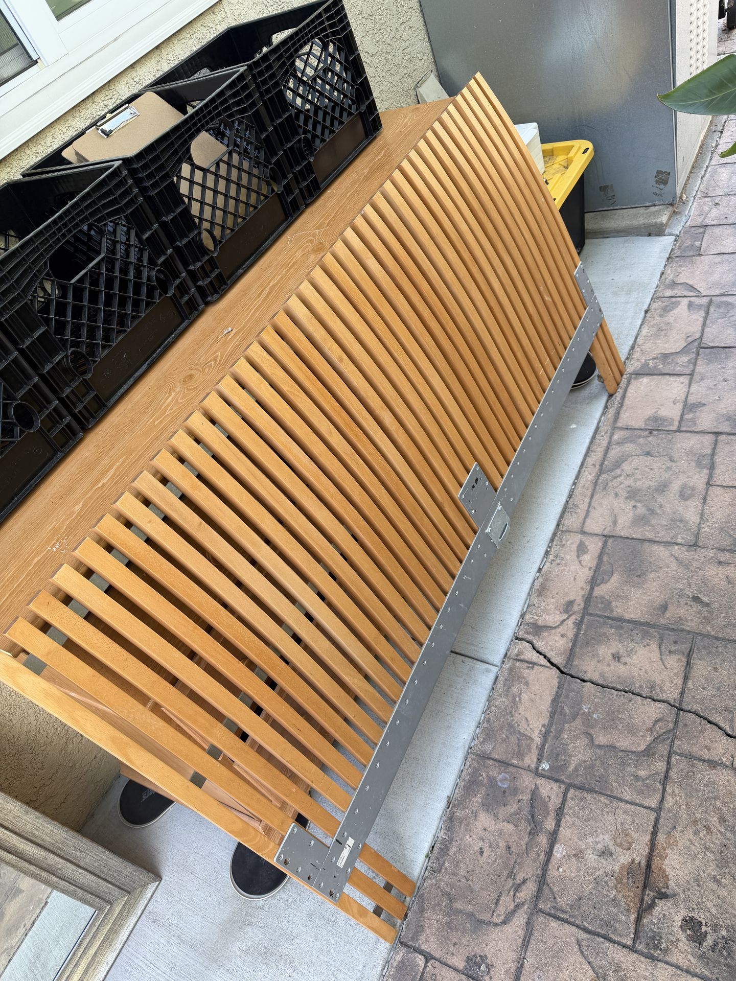 Wood Slatted Headboard - Queen Size