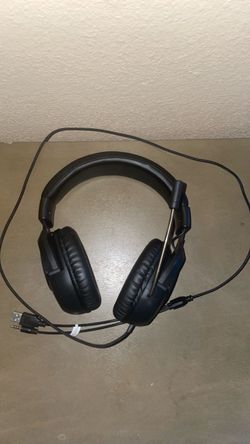 Black Wired Gaming Headset with Mic