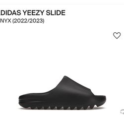 Adidas Yeezy Slides Black ONYX  Size 6