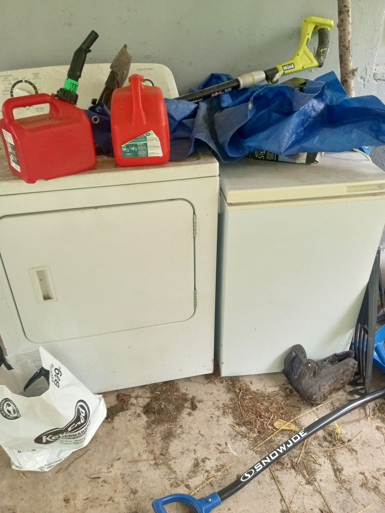 Used Dryer And Chest Freezer