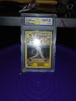 Barry Bonds 1987 #320 Topps Rookie card In perfect condition U No What It Is The Price Is Negotiable No Low Ballers.