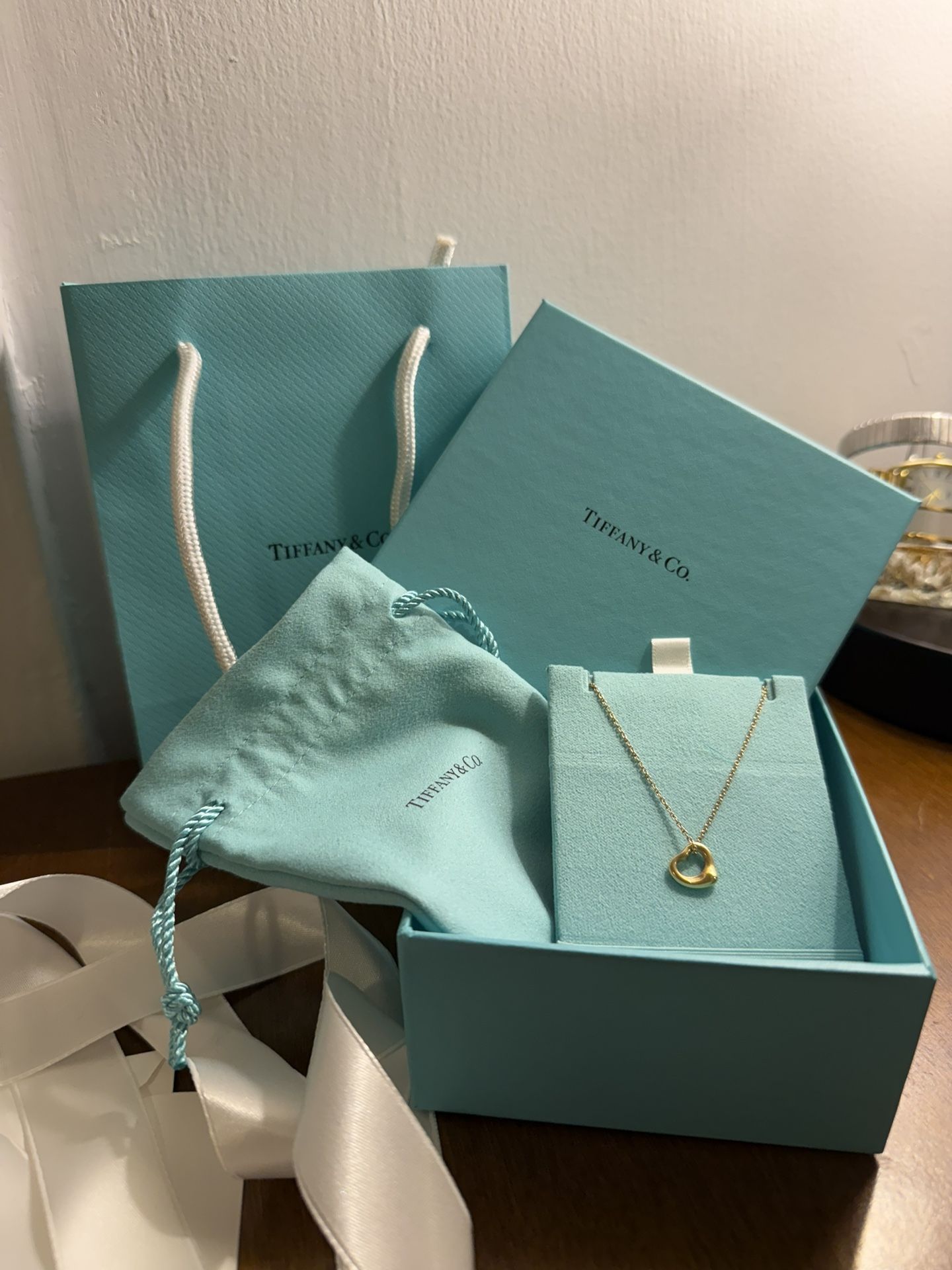 Tiffany And Co Gold Heart Necklace