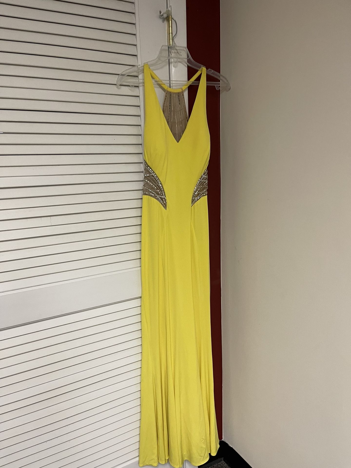 Prom Dress Yellow 