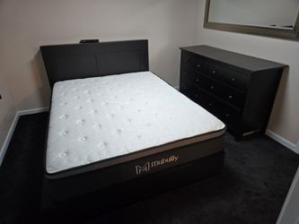 Black Queen Storage Bed Frame And Dresser