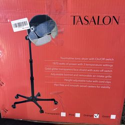 Ionic hooded hair dryer