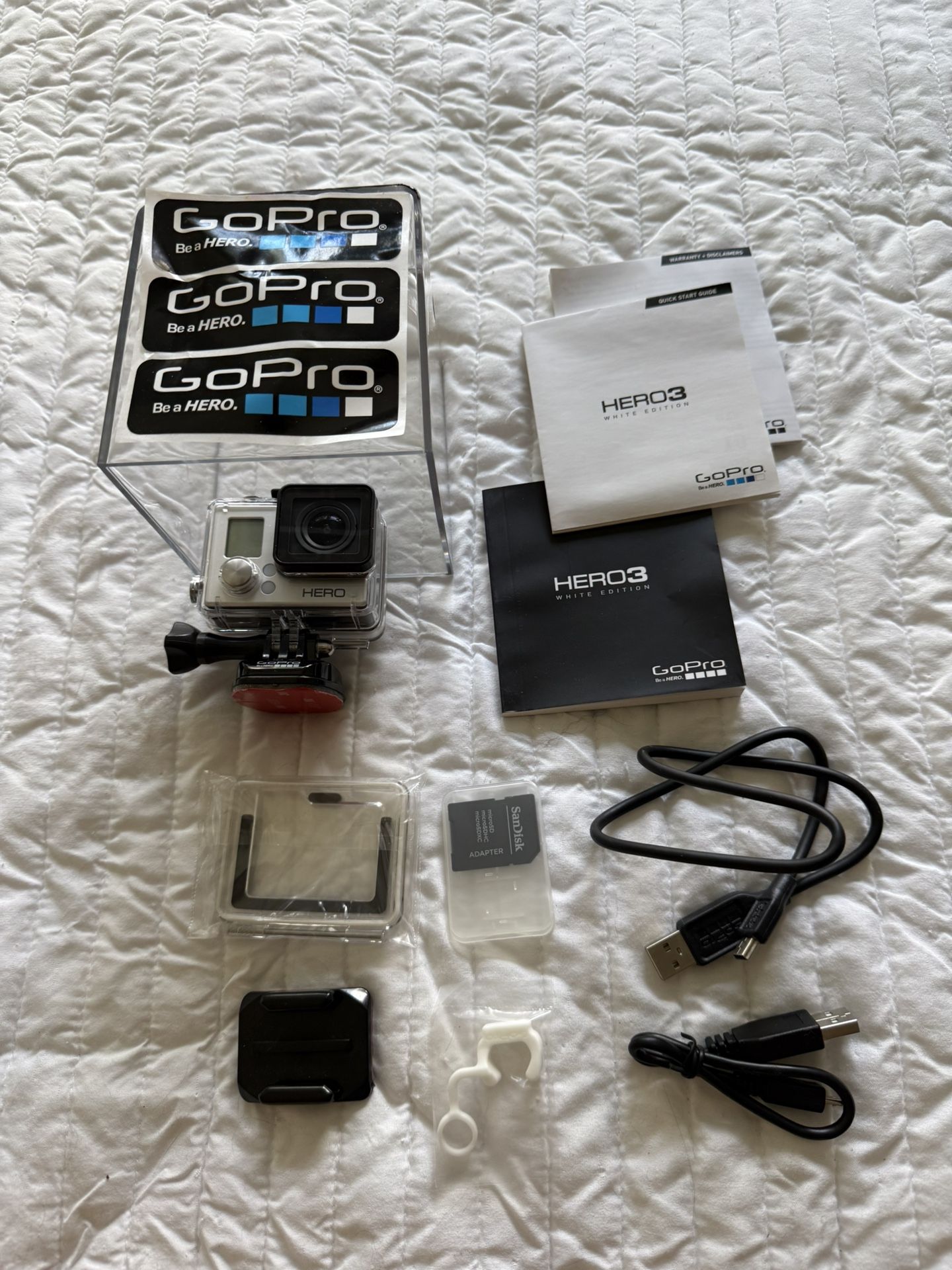 GoPro HERO 3 White Edition with Accessories