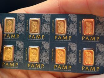 25 gram Gold Bars - PAMP Suisse Multigram .9999 Fine Gold Fortuna Bar