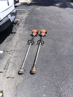 I have two Stihl weed eater I have brand new head for it but the other 1 will need sprang and brand new head also weed sprayer and 3 gas cans only for