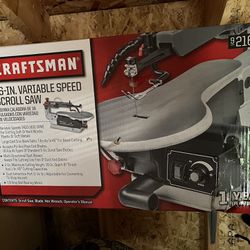 Craftsman 16 in Variable Speed Scroll Saw