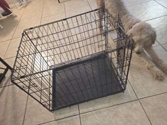 Foldable wire dog crate
