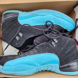 Nike Air Jordan 12 XII Retro Gamma Blue Black 130690-027 Men's Shoes Size 11.