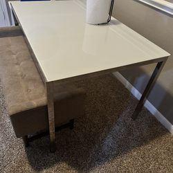 Glass Kitchen Table With Seat