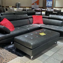Ibiza sectional with ottoman $999