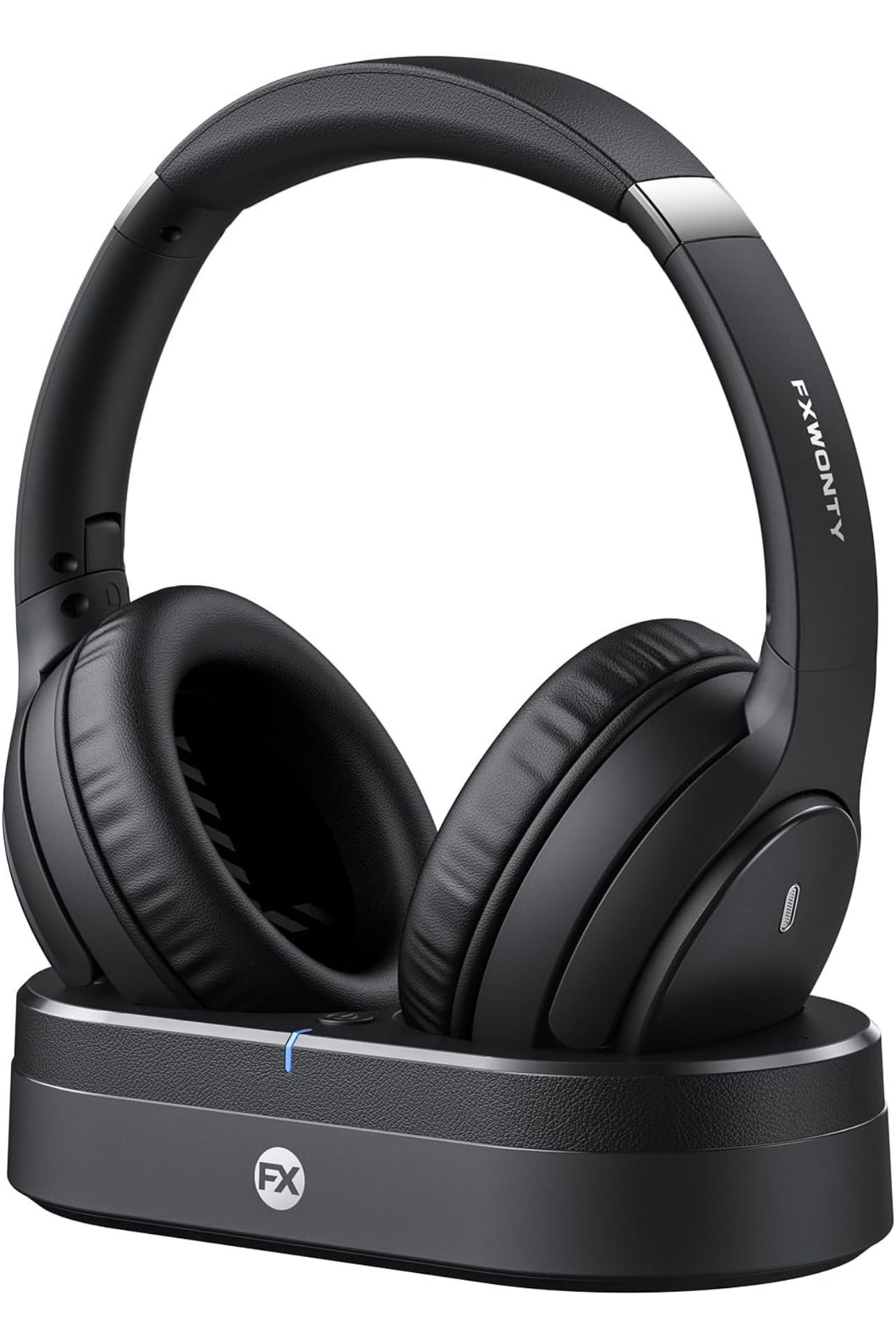 Wireless Headphones for TV, TV Headphones Wireless for Seniors with Transmitter Charging Base, No Audio Delay, HiFi Stereo, 65H Playtime, Ideal Gift f