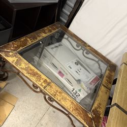 Antique Glass Coffee Table