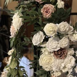 Wedding Flower Bundle 3 Pc For Arch / Stand 