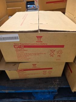 Brand new Yuasa NP7-12  lead acid batteries 12v7.0Ah