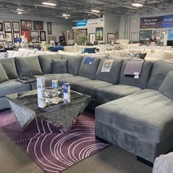 4TH OF JULY SALE🚨‼️ Grey Sectional☑️🩷 $2,499