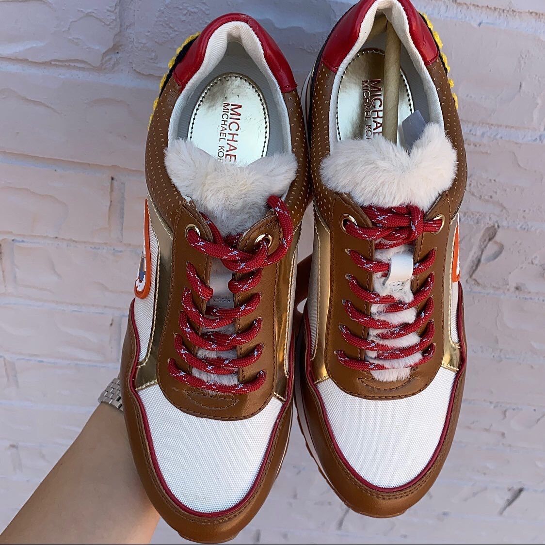 Michael Kors Maddy Trainer Canvas Shoes