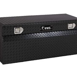 UWS Tool Box 48-Inch Gloss Black Heavy-Wall Aluminum Truck Storage Box, RigidCore Lid EC20252