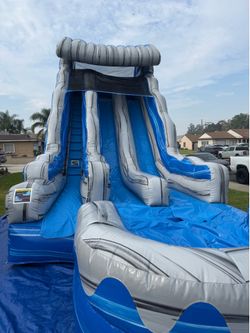 18 ft dual lane Water  Slide